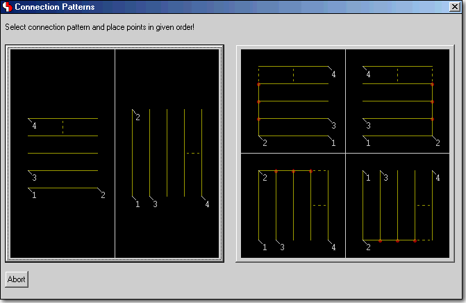 BAE Version 6.2: Schematic Editor Dialog - Connecdtion Patterns