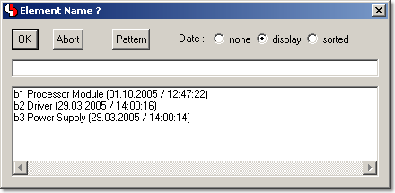 BAE Version 6.6: Schematic Editor Dialog - Element Selection